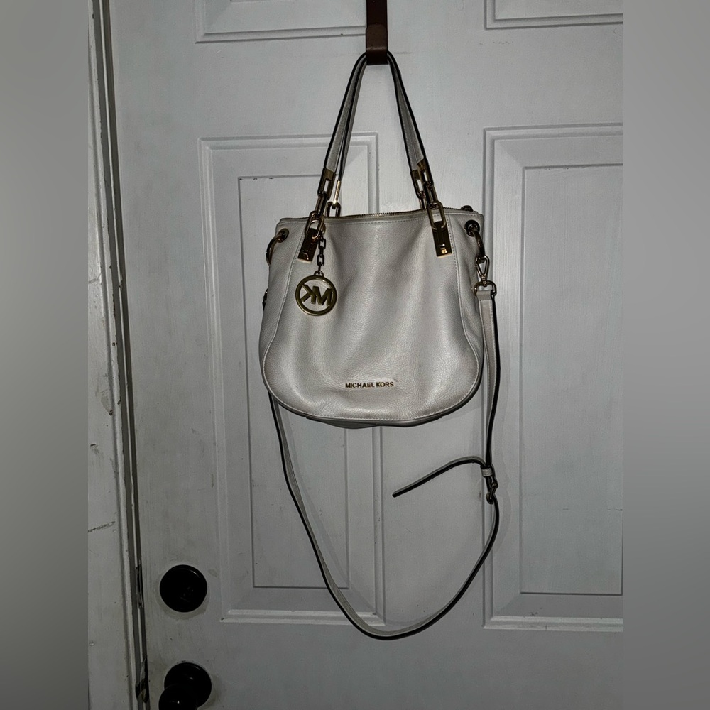 Michael Kors White Crossbody Bag